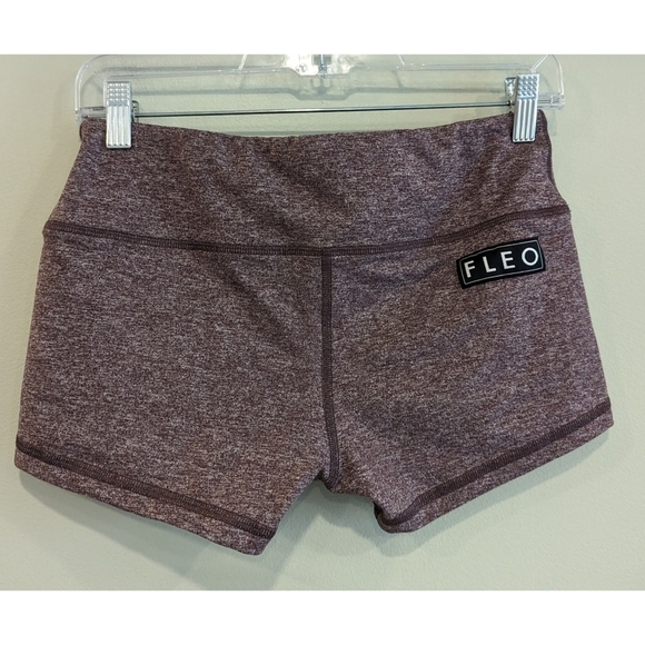FLEO Heathered Purple Athletic CrossFit Shorts Size Medium - Picture 2 of 4